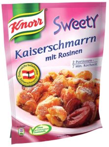Knorr Kaiserschmarrn met rozijnen.