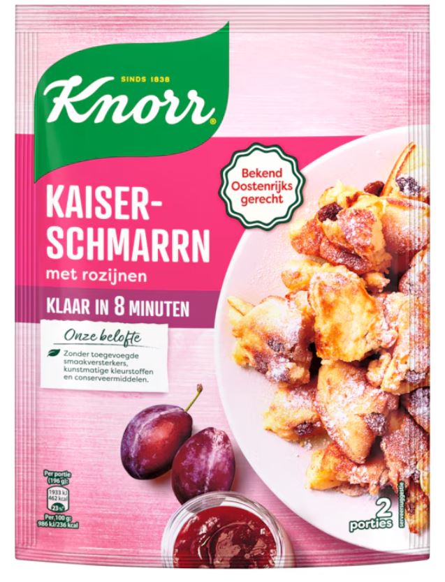 Knorr Kaiserschmarrn met rozijnen