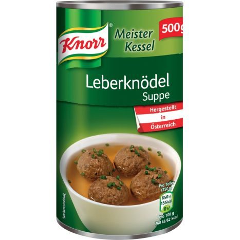 Knorr Leberknödelsuppe Meisterkessel uit Oostenrijk