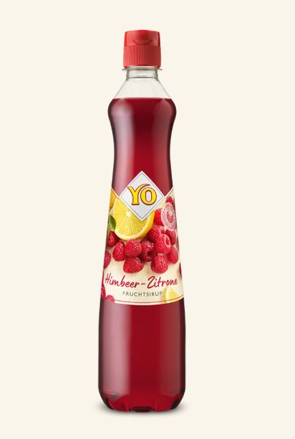 Yo himbeer zitrone siroop uit oostenrijk