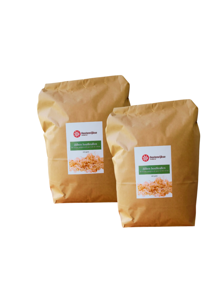 Zirben houtkrulklen 800 gram