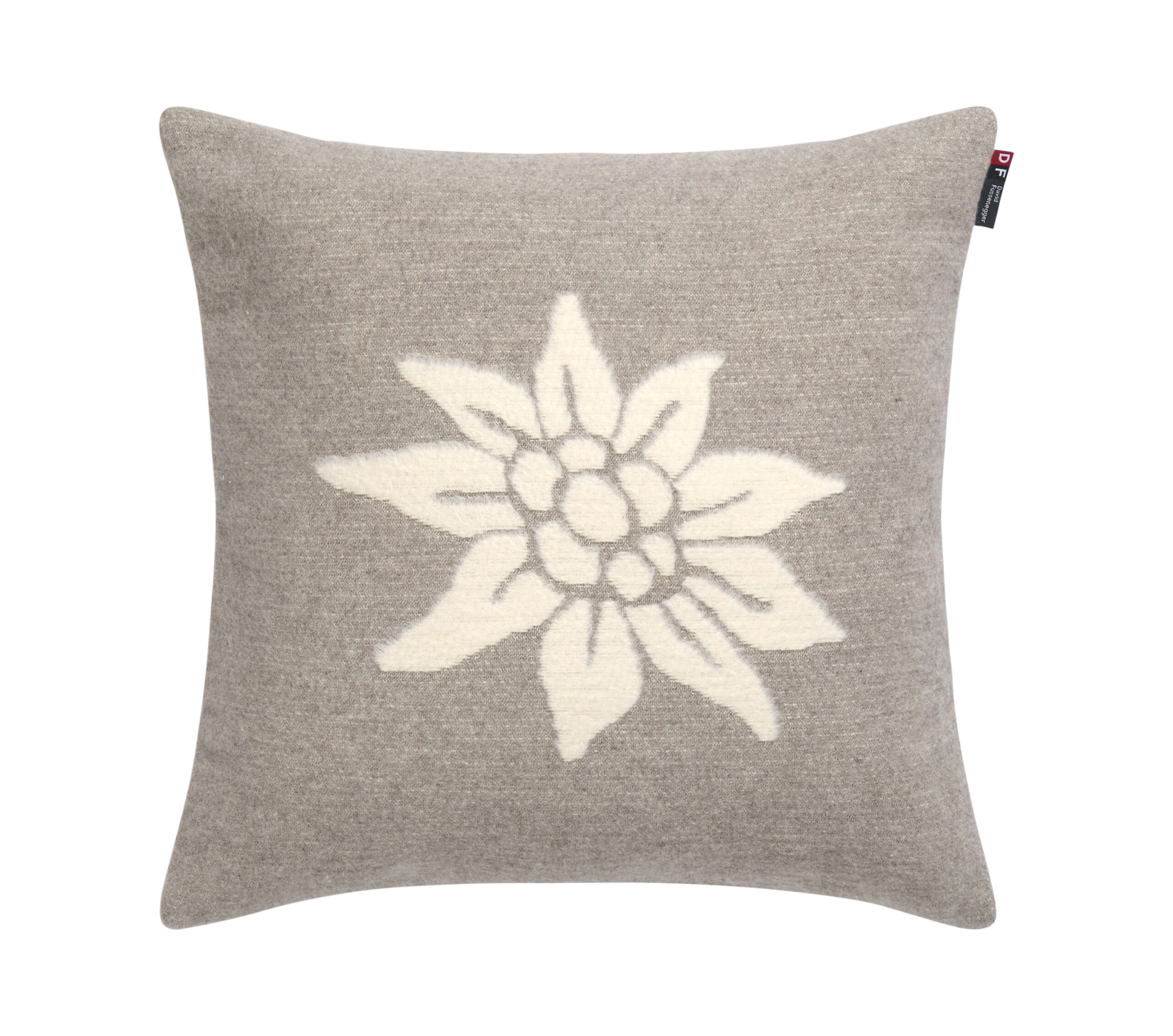 Edelweiss kussenhoes beige van David Fussenegger