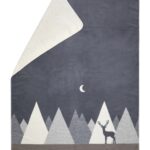 Plaid met hert en bergen David Fussenegger