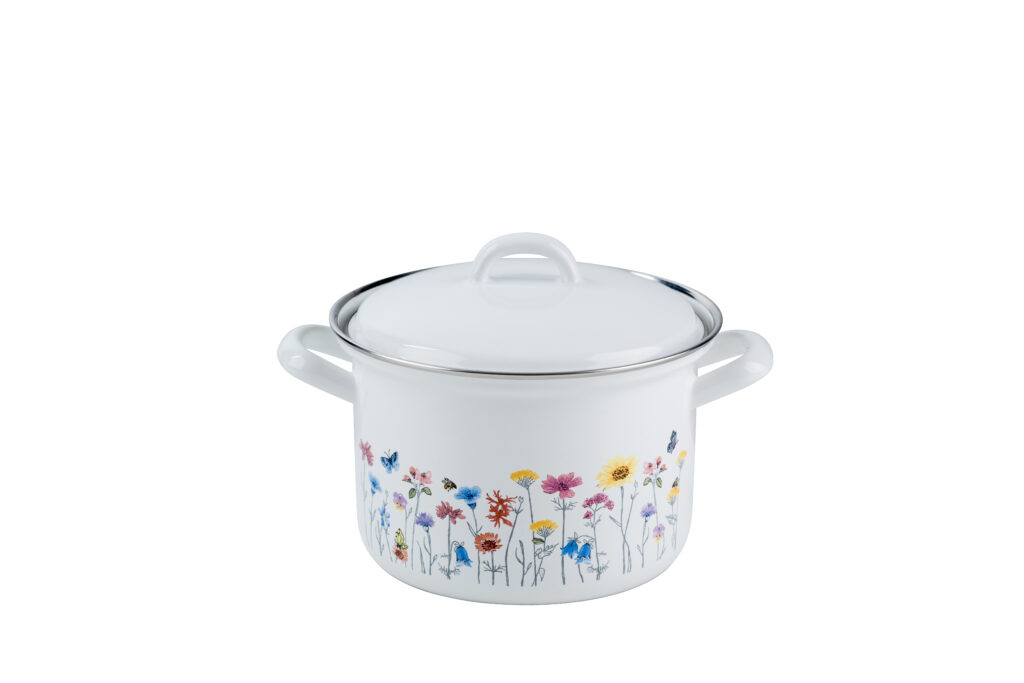 Riess emaille pan Flora
