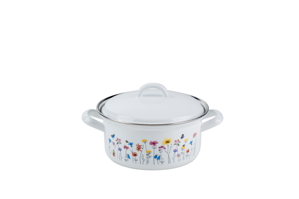 Riess emaille lage pan Flora