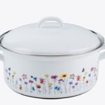 Riess emaille lage pan Flora 20 cm