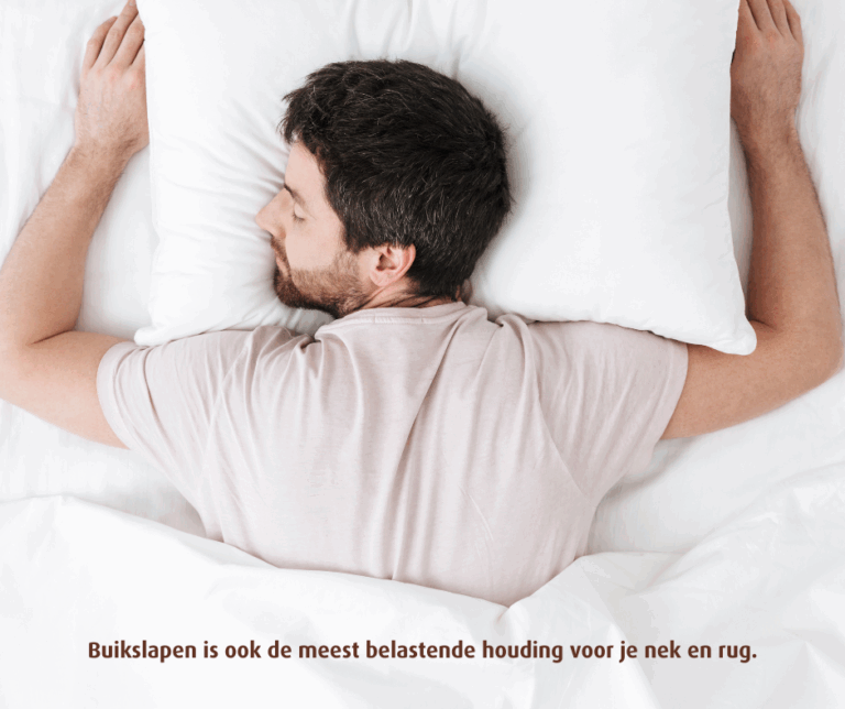 Hoofdkussen voor buikslapers