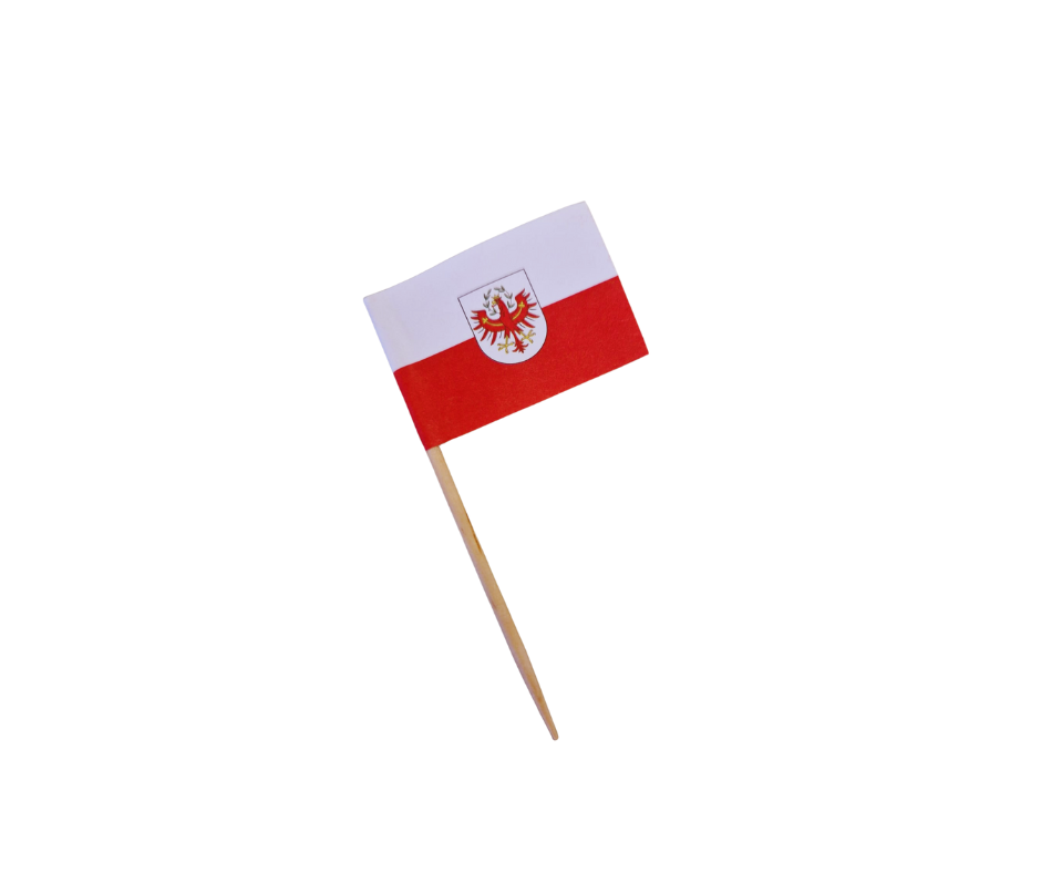 Cocktailprikker Tirol. Tiroler vlag
