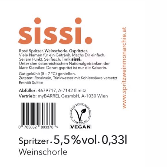 Trink sissi rose spritzer