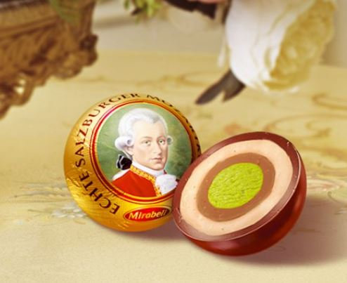 Mozartkugel van Mirabell uit Oostenrijk