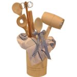 Houten kookgerei set