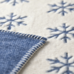 Sneeuwvlokken deken blauw David Fussenegger