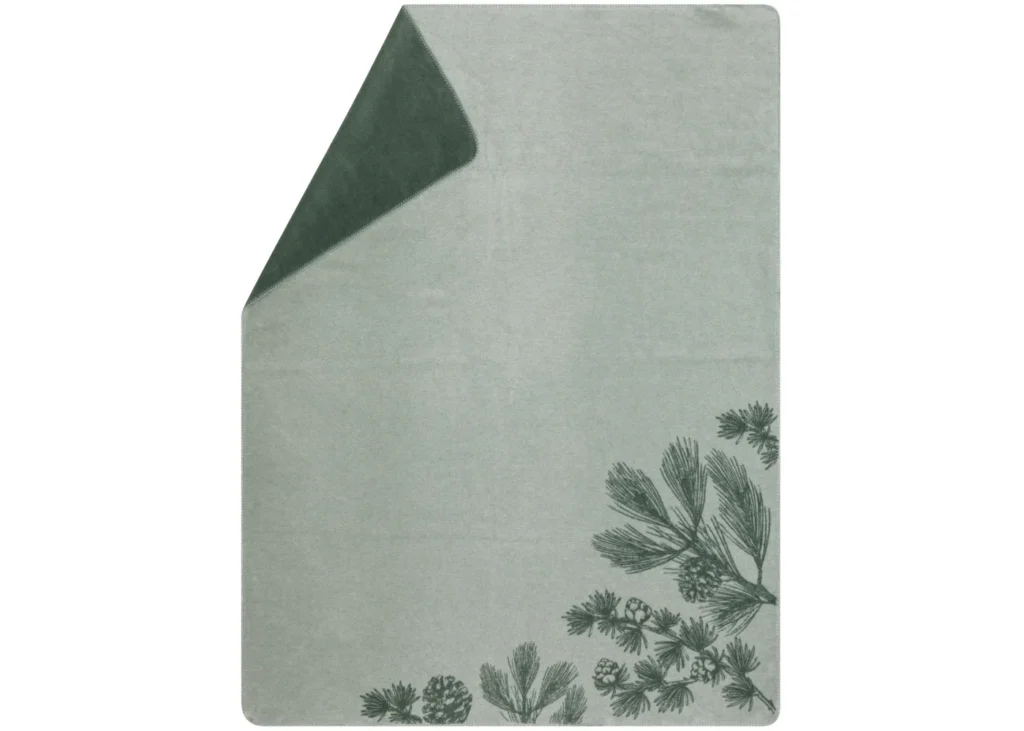 Dennetakjes deken groen David Fussenegger