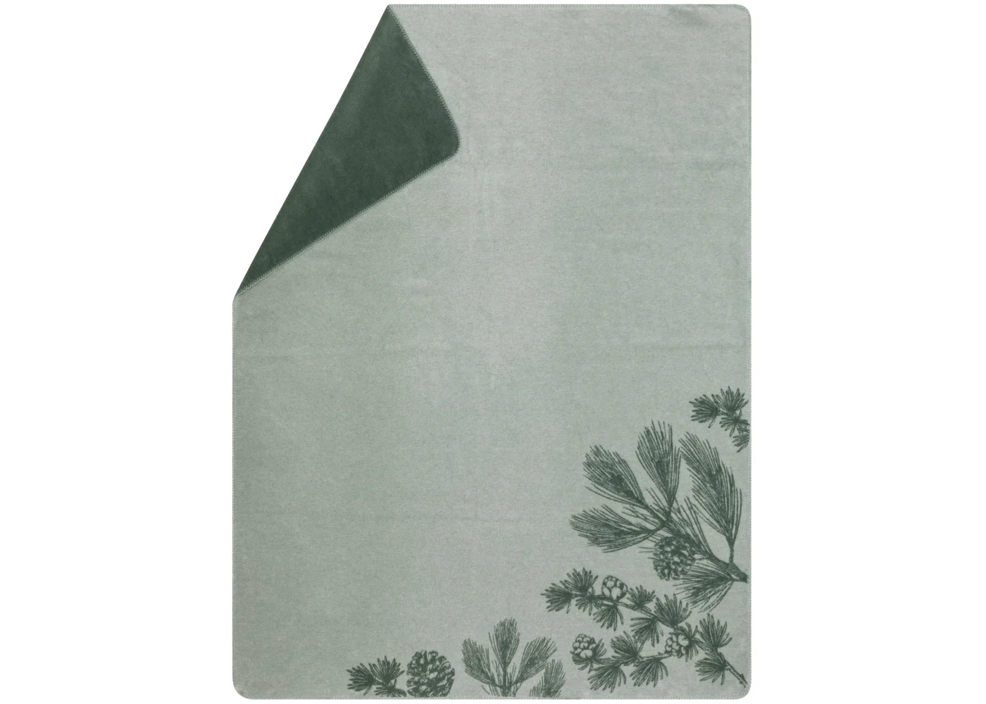 Dennetakjes deken groen David Fussenegger