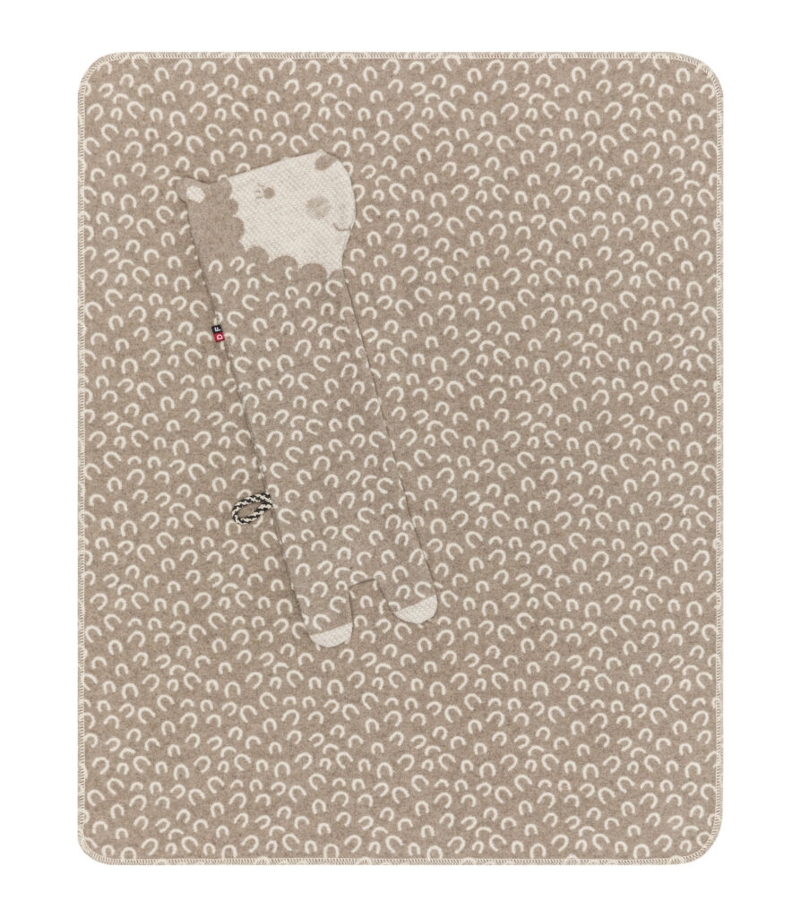 Kinderdeken met Alpaca knuffel. Decke in der Puppe