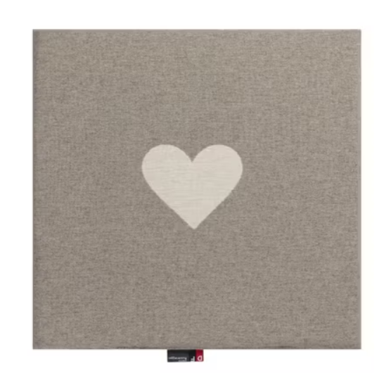 Zitkussen met hart van David Fussenegger