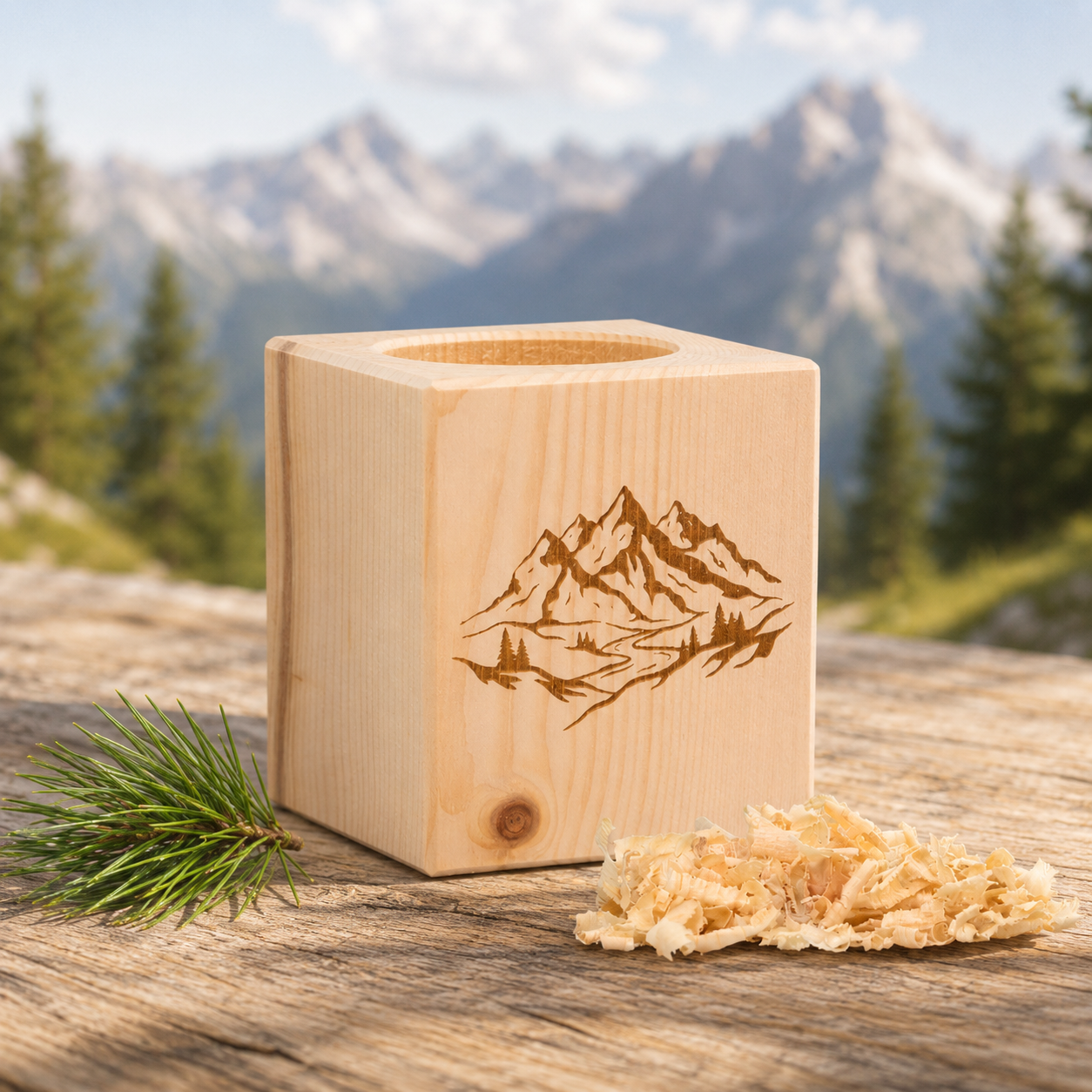 Zirben Würfel Berg