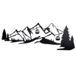 Alpen en gondel relief